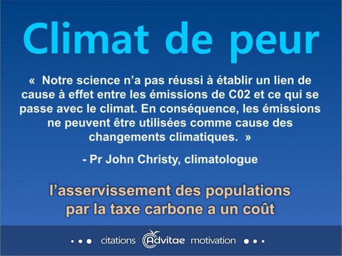 Notre science na pas russi  tablir un lien entre les missions de C02 et le climat