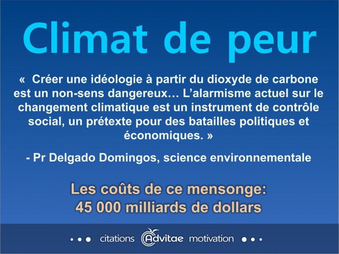 Crer une idologie  partir du CO2 est un non-sens dangereux