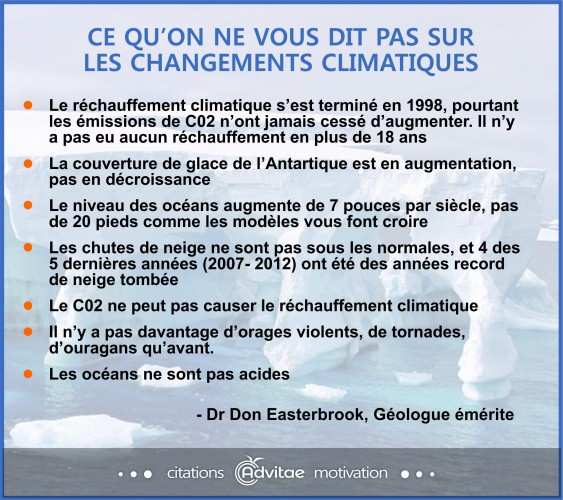 Le rchauffement climatique sest termin en 1998 et le CO2 n'est pas le responsable