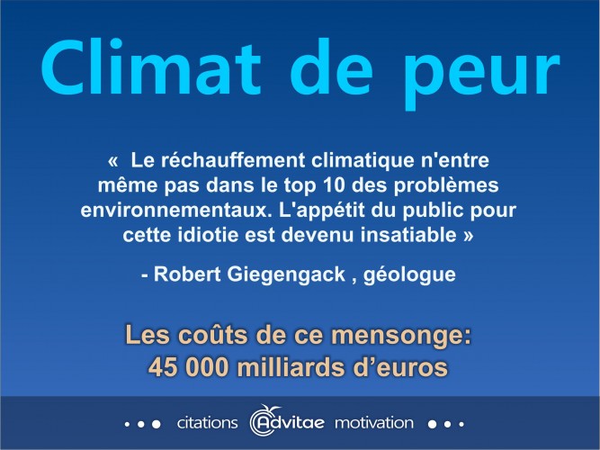 Climat: L'apptit du public pour cette idiotie est devenu insatiable