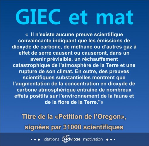 Il n'existe aucune preuve scientifique indiquant que le CO2 cause le climat