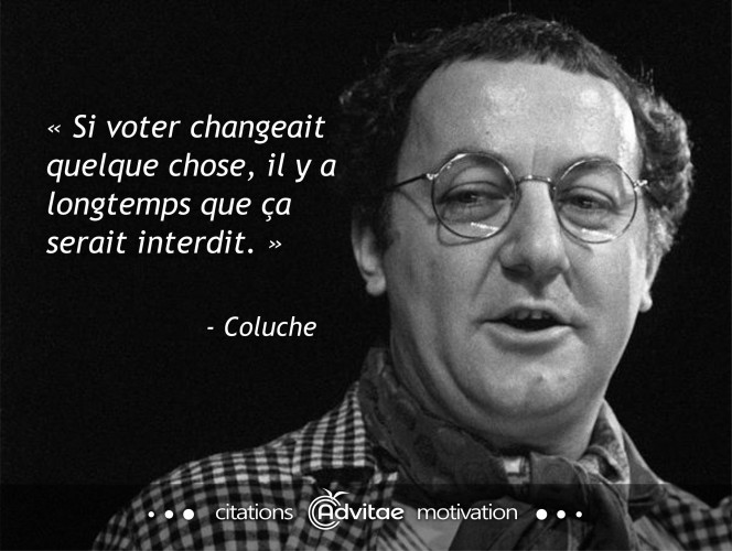 Si voter changeait quelque chose, il y a longtemps que a serait interdit