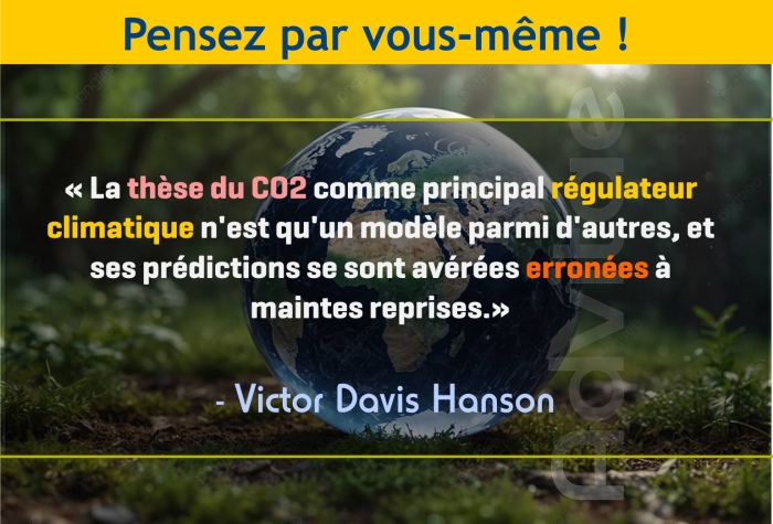 CLIMAT: hANSON - La th�se du CO2 comme principal r�gulateur climatique s'est av�r�e erron�e � maintes reprises.