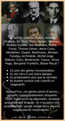 Ces gnies clbres seraient tiquets hyperactifs ou TDAH